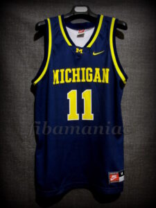 1998 NCAA Big 10 Conference Champions Michigan Wolverines Louis Bullock Jersey - Front