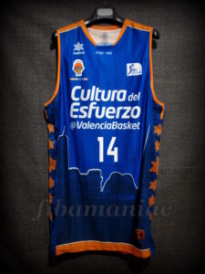 2014/2015 ACB Valencia Basket Bojan Dubljevic Jersey Front - Signed