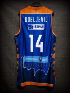 2014/2015 ACB Valencia Basket Bojan Dubljevic Jersey Back - Signed
