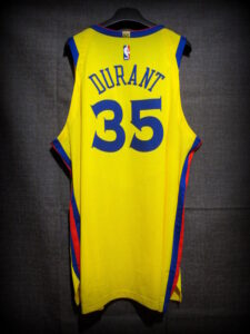 2018 NBA Finals MVP Golden State Warriors Kevin Durant City Ed. Jersey - Back