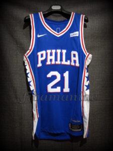 2018 All-NBA Second Team Philadelphia 76ers Joel Embiid Jersey - Front