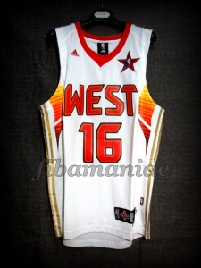 2009 NBA All Star West Pau Gasol Jersey – Front