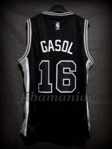 2016/2017 NBA Debut Game San Antonio Spurs Pau Gasol Jersey - Back