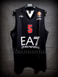 2014/2015 Euroleague Olimpia Milan Alessandro Gentile Jersey - Front