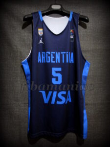 2018 Debut 20th Anniversary Argentina Manu Ginobili Jersey - Front