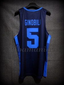 2018 Debut 20th Anniversary Argentina Manu Ginobili Jersey - Back