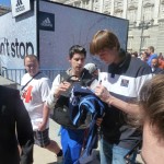 Lucky moment because I found Kirilenko again leaving the Fan Zone