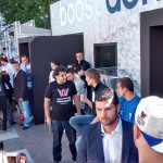 Moments before the signatures