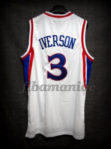 1997 NBA Rookie Of the Year 10th Anniversary Special Ed. Philadelphia 76ers Allen Iverson Jersey - Back