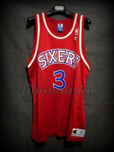 1997 NBA Rookie Of the Year Philadelphia 76ers Allen Iverson Jersey - Front