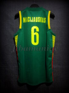 2006 World Cup Lithuania Arvydas Macijauskas Jersey - Back