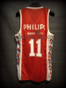 1989 LEGA Champions Olimpia Milan Dino Meneghin Jersey - Back