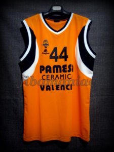 2003/2004 Euroleague Valencia Basket Antoine Rigaudeau Jersey - Front