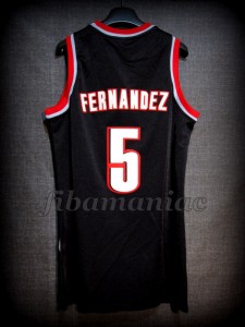 2009 NBA All-Rookie Second Team Portland Trail Blazers Rudy Fernández Jersey - Back