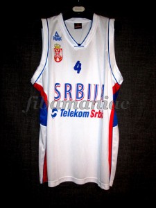 2010 World Cup Serbia Milos Teodosic Jersey - Front