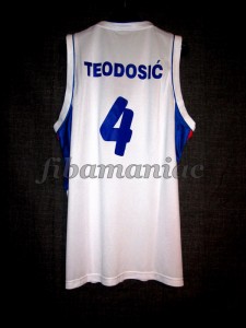 2010 World Cup Serbia Milos Teodosic Jersey - Back