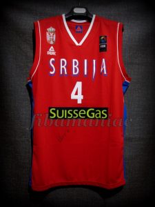 2014 World Cup All-Tournament Team Serbia Milos Teodosic Jersey Front – Signed