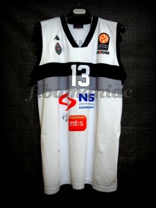 2013/2014 Euroleague Rising Star Partizan Belgrade Bogdan Bogdanovic Jersey Front - Signed