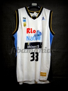 2013/2014 ACB Obradoiro CAB Santiago Alberto Corbacho Jersey Front - Signed