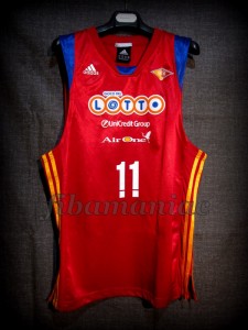 2008/2009 Euroleague Virtus Roma Brandon Jennings Jersey - Front