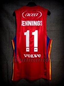 2008/2009 Euroleague Virtus Roma Brandon Jennings Jersey - Back