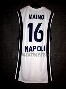 2006/2007 Euroleague Basket Napoli Claudio Maino Jersey Back - MW