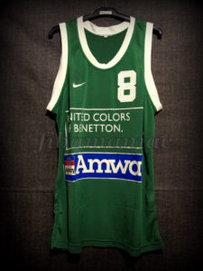 1999 European Cup Winners’ Cup Champions Benetton Treviso Denis Marconato Jersey - Front