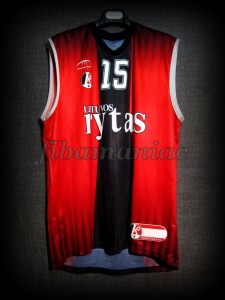 2009 Eurocup Finals MVP Lietuvos Rytas Vilnius Marijonas Petravicius Jersey - Front