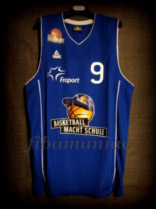 2013/2014 BBL Third Best Scorer Frankfurt Skyliners Andy Rautins Jersey Front - MW
