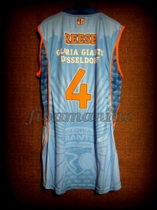 2011/2012 BBL2 Semifinals Düsseldorf Giants Aubrey Reese Jersey Back - MW & Signed