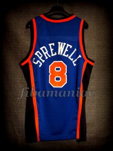 1999 NBA Finals New York Knicks Latrell Sprewell Jersey - Back