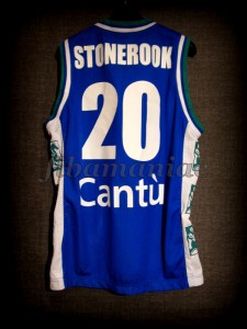 2001/2002 LEGA Semifinals Pallacanestro Cantù Shaun Stonerook Jersey - Back