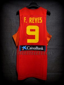 2014 World Cup Spain Felipe Reyes Jersey Back - Issued & signed
