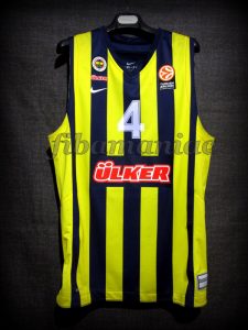 2013/2014 Euroleague & BSL champion Fenerbahce Ulker Istanbul Bo McCalebb Jersey - Front