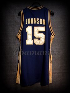 Barcelona 1992 Olympic Games USA Basketball Magic Johnson Dream Team Gold Limited Edition Jersey - Back