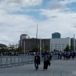 A blue tide: The icelanders. The picture reflects bad the quantity. Like Finland in the 2014 World Championship they were the best fans. Always encouraging. The result doesn't matter.