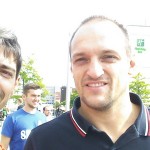 Me and Igor in the 2015 Eurobasket