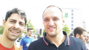 Me and Igor in the 2015 Eurobasket