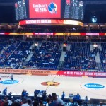 Our seats in the Turkey VS Serbia game