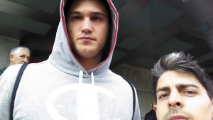 Selfie with Danilo Gallinari after the jersey's signature