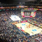 Incredible atmosphere even in the high zone of the arena.