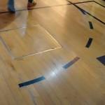 A basketball court in Footlocker. Here 5 players have a personal section: Kobe Bryant, Carmelo Anthony, Kevin Durant, Lebron James and ... Pau Gasol.