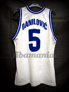 1999 Eurobasket Bronze Medallists Yugoslavia Predrag Danilovic Jersey - Back