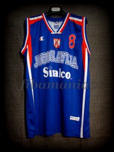 2002 World Cup Champions Yugoslavia Predrag "Peja" Stojakovic Jersey - Front