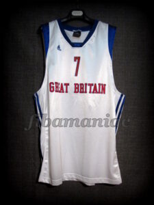 2009 Eurobasket Qualifiers Great Britain Pops Mensah-Bonsu Jersey - Front