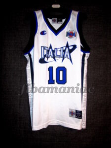 1997 Eurobasket Runner-up Italy Carlton Myers Jersey - Front