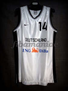 2002 World Cup MVP Germany Dirk Nowitzki Special Ed. Jersey - Front