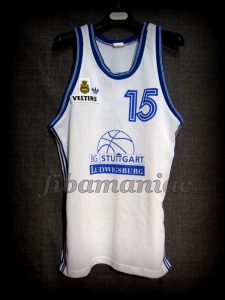 1989/1993 BBL Semifinals Ludwigsburg Jens Kujawa Jersey Front - MW