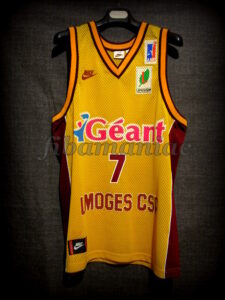 1996 LNB Runner-Up Limoges CSP Richard Dacoury Jersey - Front