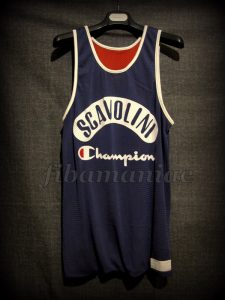 1992/1994 Scavolini Pesaro Carlton Myers Training Jersey - Reverse Front